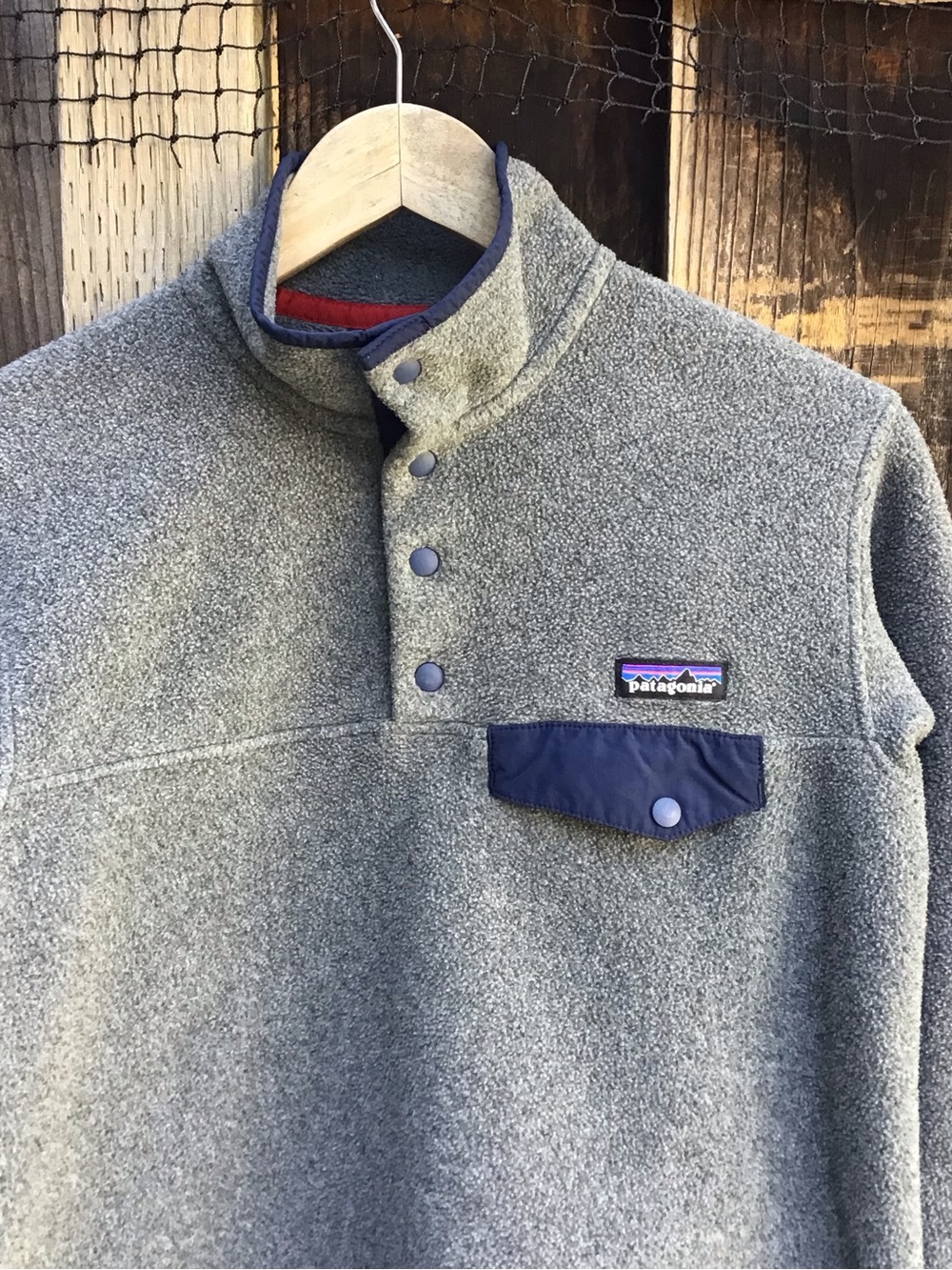 Patagonia Synchilla Snap T Fleece Pullover Gray Womens XS Outdoor Classic - Picture 2 of 6